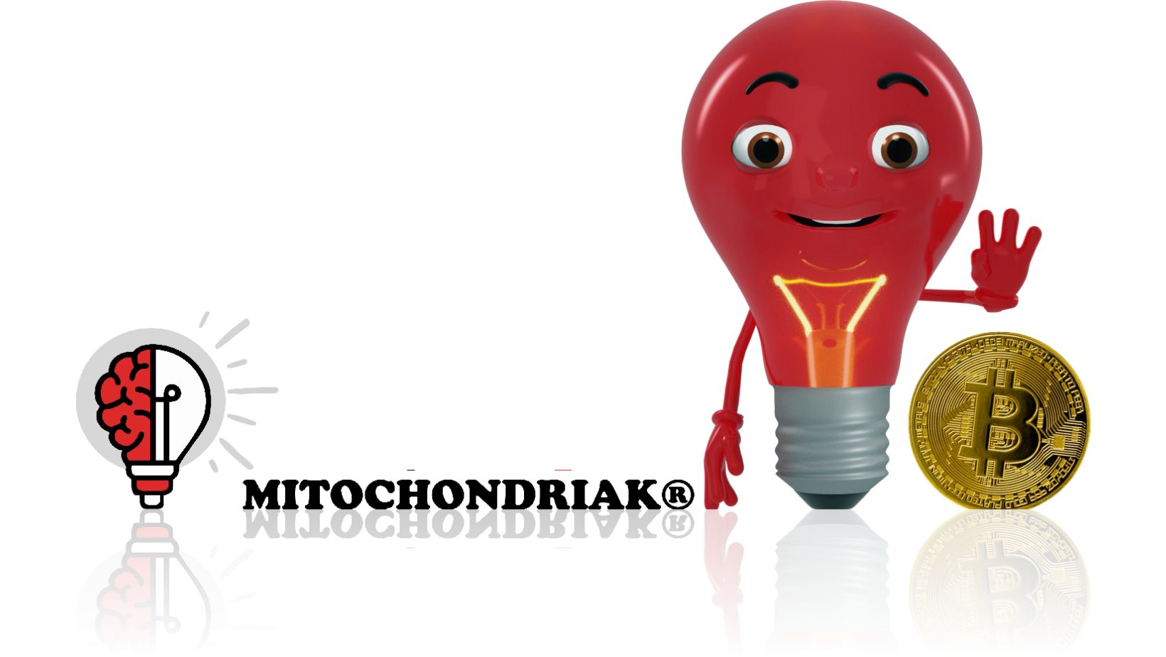 Maskot BTC EasyLight Mitochondriak